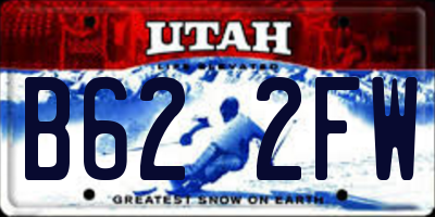 UT license plate B622FW