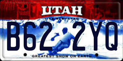 UT license plate B622YQ