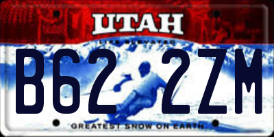 UT license plate B622ZM