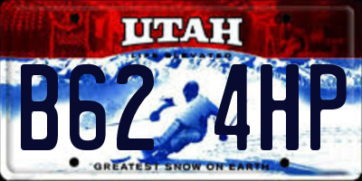 UT license plate B624HP