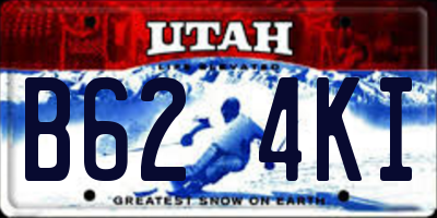UT license plate B624KI