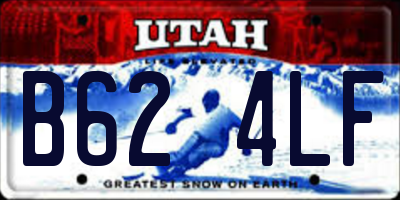 UT license plate B624LF
