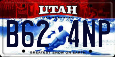 UT license plate B624NP