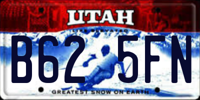 UT license plate B625FN