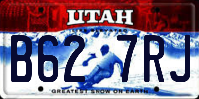 UT license plate B627RJ