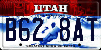 UT license plate B628AT