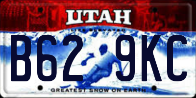 UT license plate B629KC