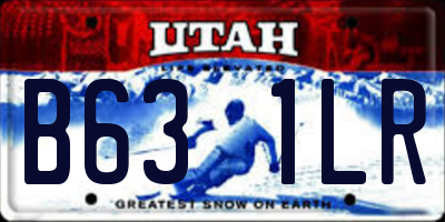 UT license plate B631LR