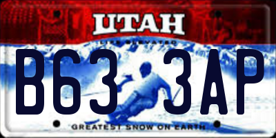 UT license plate B633AP
