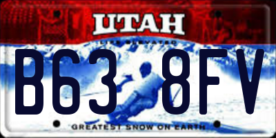 UT license plate B638FV