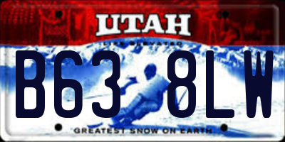 UT license plate B638LW