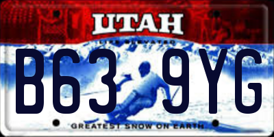 UT license plate B639YG