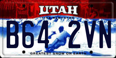 UT license plate B642VN