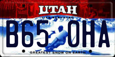 UT license plate B650HA