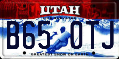 UT license plate B650TJ