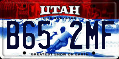 UT license plate B652MF