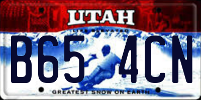 UT license plate B654CN