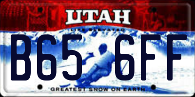 UT license plate B656FF