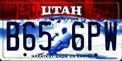UT license plate B656PW