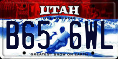UT license plate B656WL