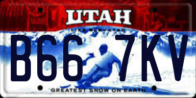 UT license plate B667KV