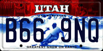 UT license plate B669NQ