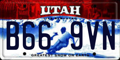 UT license plate B669VN
