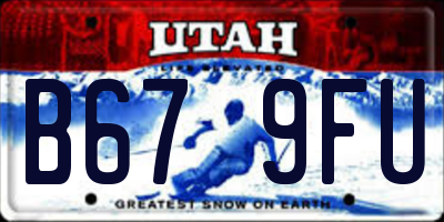 UT license plate B679FU