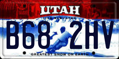 UT license plate B682HV