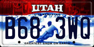 UT license plate B683WQ