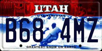 UT license plate B684MZ