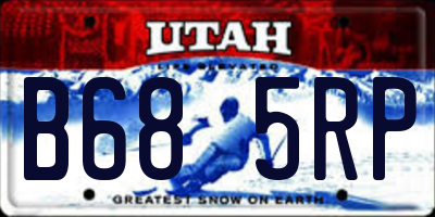UT license plate B685RP