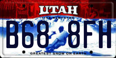 UT license plate B688FH