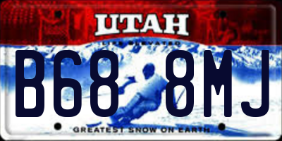 UT license plate B688MJ