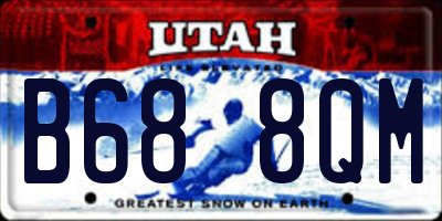 UT license plate B688QM
