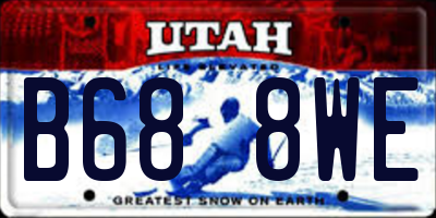 UT license plate B688WE
