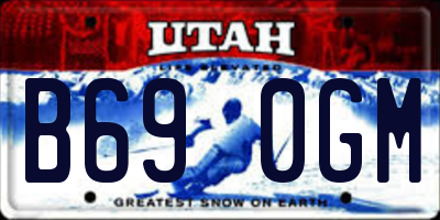 UT license plate B690GM