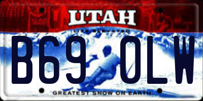UT license plate B690LW