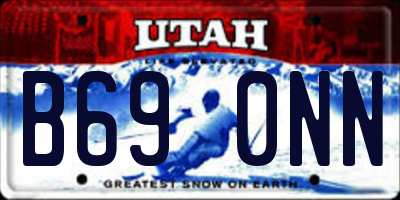 UT license plate B690NN