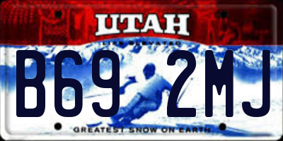 UT license plate B692MJ
