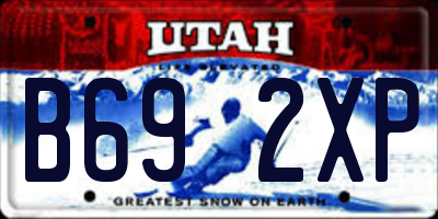 UT license plate B692XP