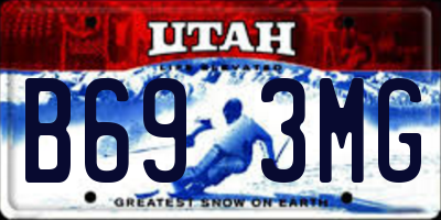 UT license plate B693MG