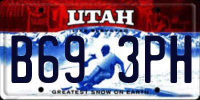 UT license plate B693PH