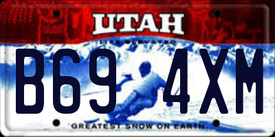 UT license plate B694XM