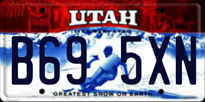 UT license plate B695XN