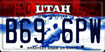 UT license plate B696PW
