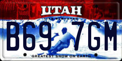 UT license plate B697GM