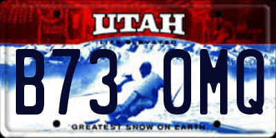 UT license plate B730MQ