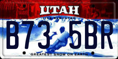 UT license plate B735BR