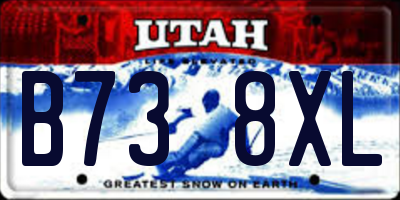 UT license plate B738XL